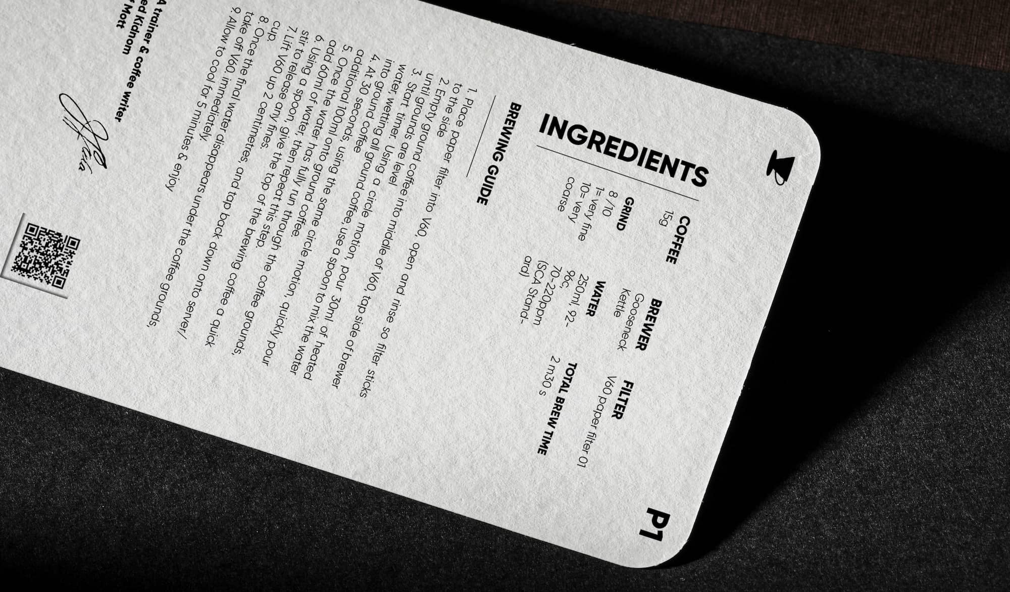 Share Your Recipes 3 brewing card pourover josef mott
